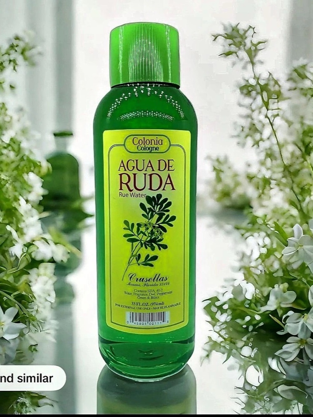 Colonias Agua de Ruda Rue Water Green NWT